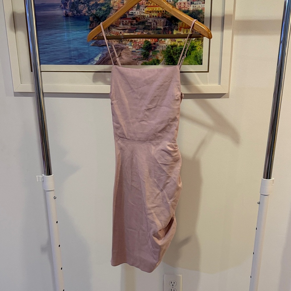 Wayf Blush Backless Dress